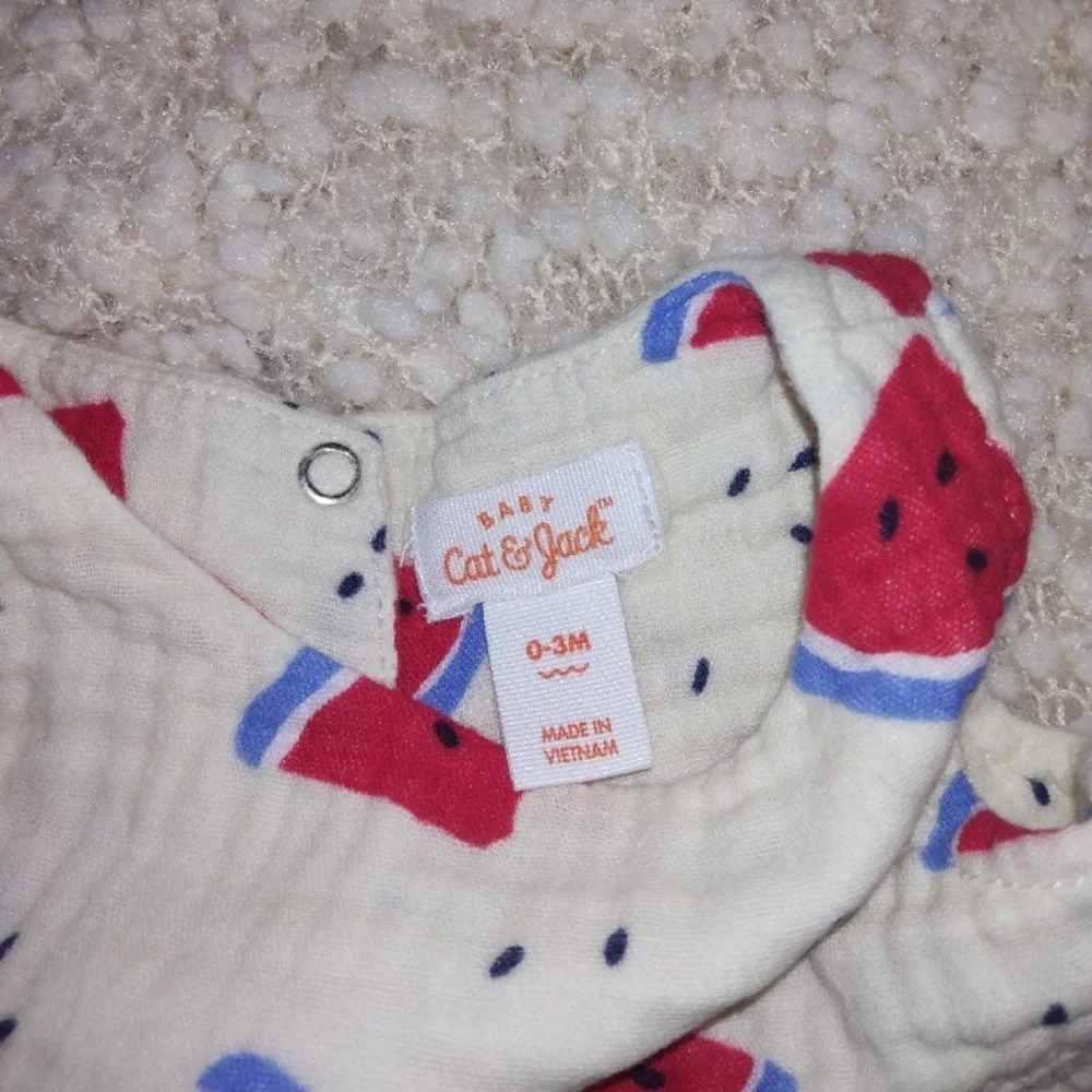 Watermelon Print Kids Skirt and Red Shorts Set